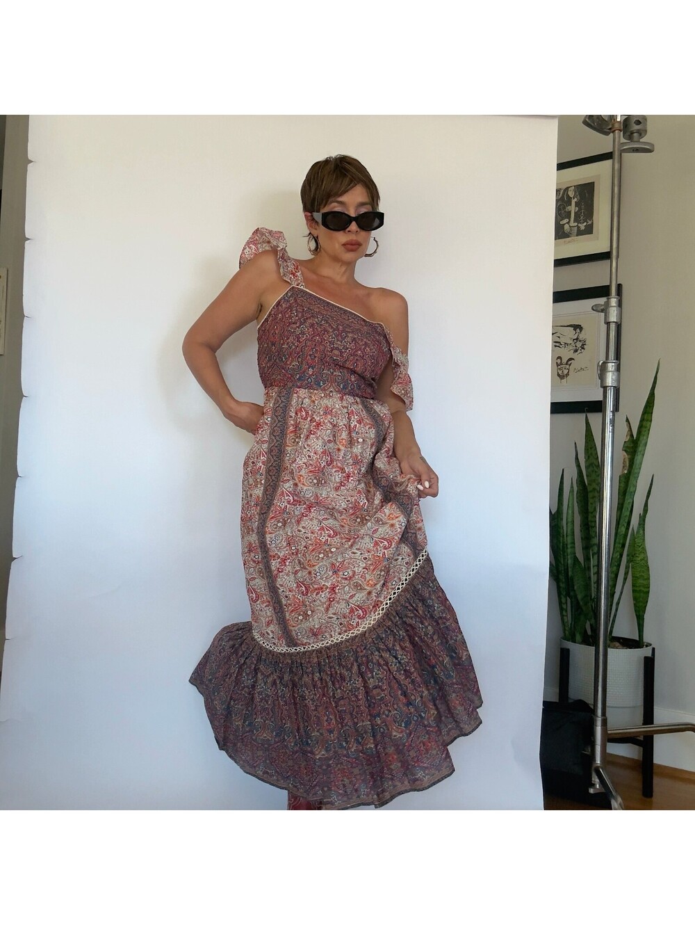 Boho Cotton Maxi Dress